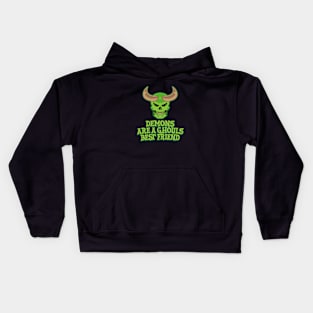 Demons are a Ghouls Best Friend Design Kids Hoodie